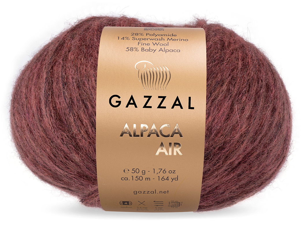 Gazzal ALPACA AIR (Gazzal) Alpaca Air: 95 cihlová - hnědá