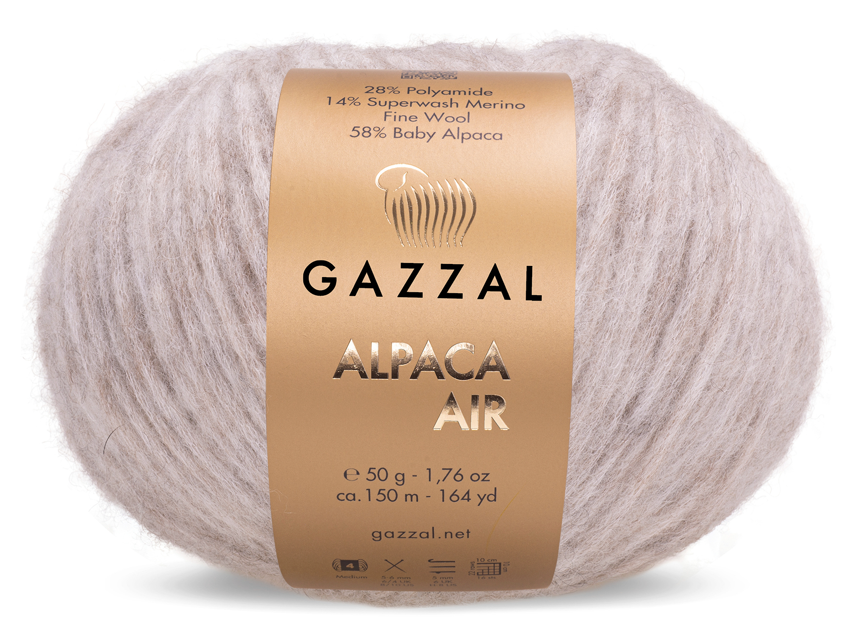Gazzal ALPACA AIR (Gazzal) Alpaca Air: 72 béžová melange