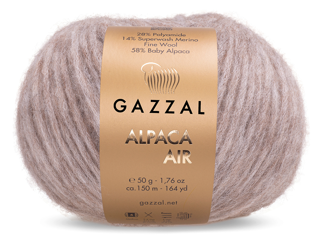 Gazzal ALPACA AIR (Gazzal) Alpaca Air: 73 světle hnědá melange