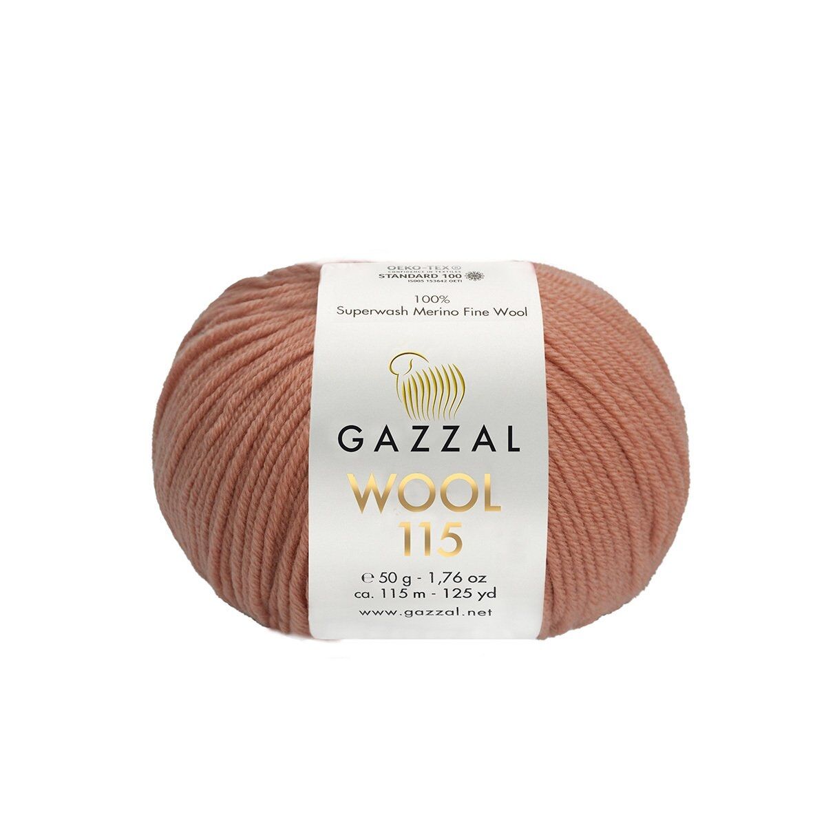 Gazzal WOOL 115 (Gazzal) Wool 115: 3310 lososová