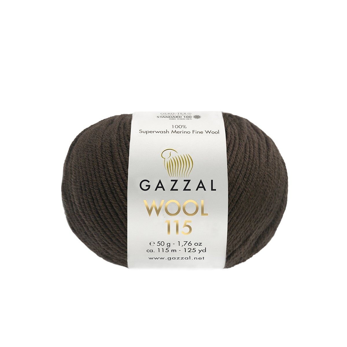 Gazzal WOOL 115 (Gazzal) Wool 115: 3313 tmavě hnědá