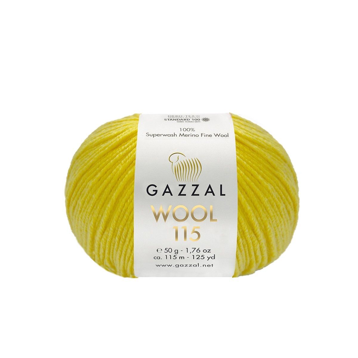 Gazzal WOOL 115 (Gazzal) Wool 115: 3315 jasná žlutá