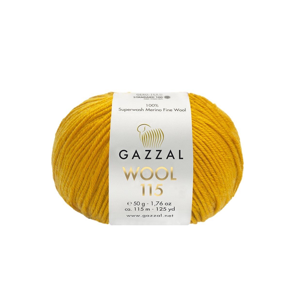 Gazzal WOOL 115 (Gazzal) Wool 115: 3316 hořčicová