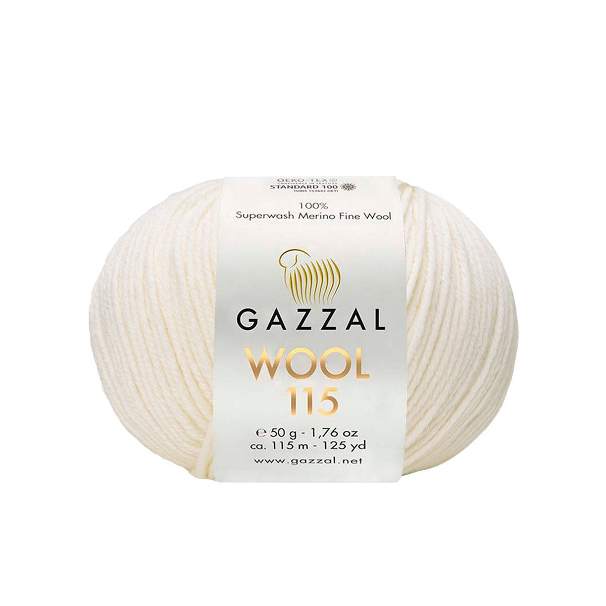 Gazzal WOOL 115 (Gazzal) Wool 115: 3300 krémová