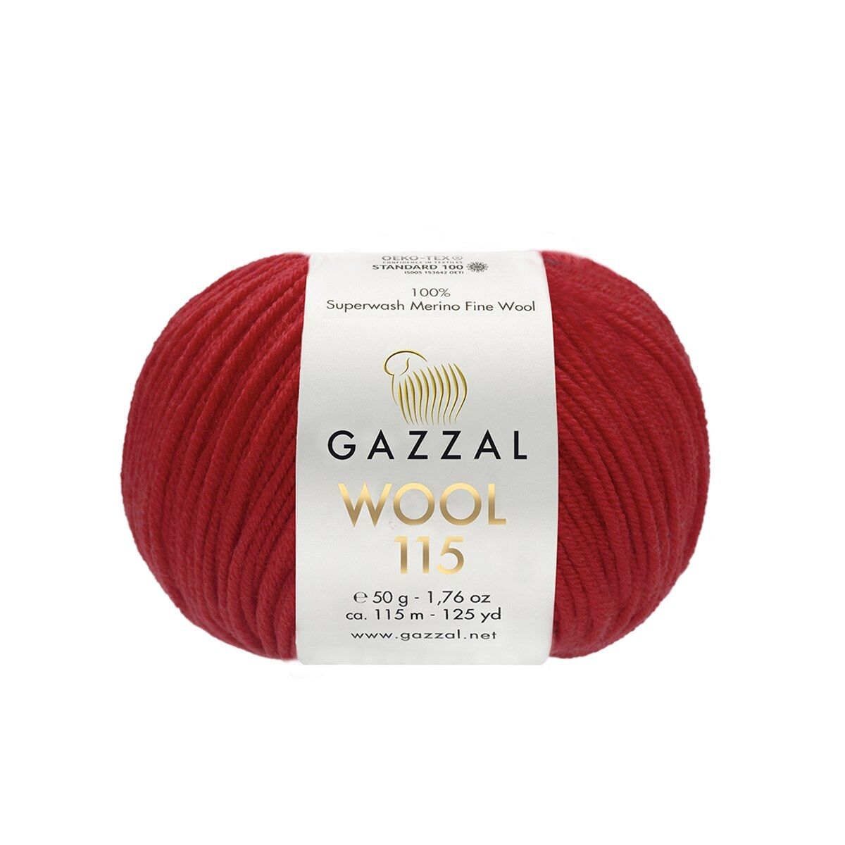 Gazzal WOOL 115 (Gazzal) Wool 115: 3319 tmavě červená