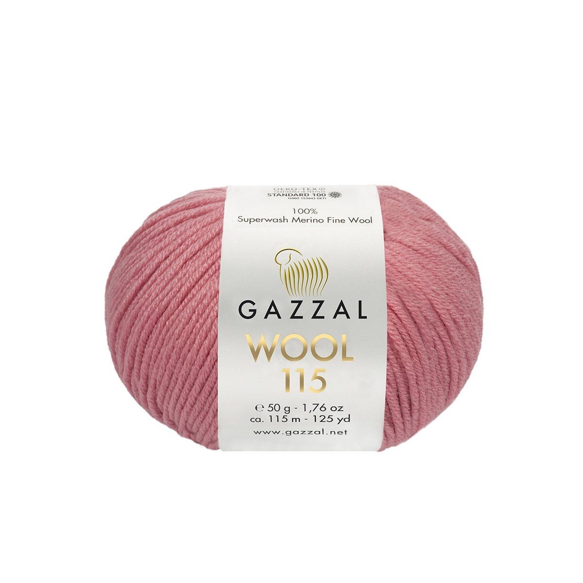 Gazzal WOOL 115 (Gazzal) Wool 115: 3322 starorůžová
