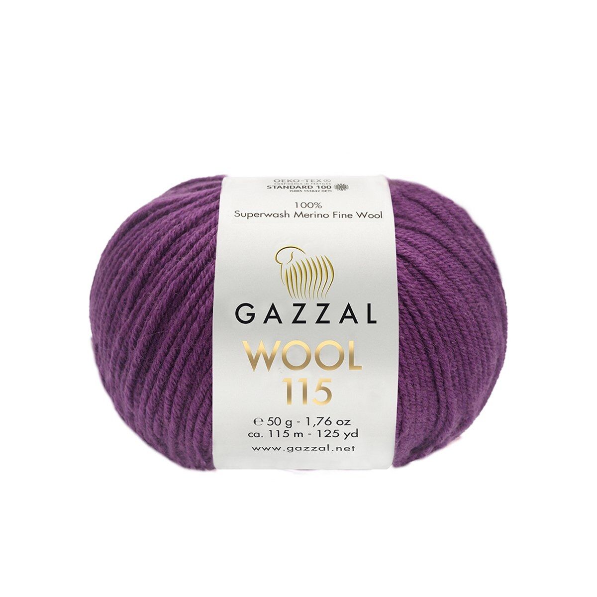 Gazzal WOOL 115 (Gazzal) Wool 115: 3324 tmavě fialová