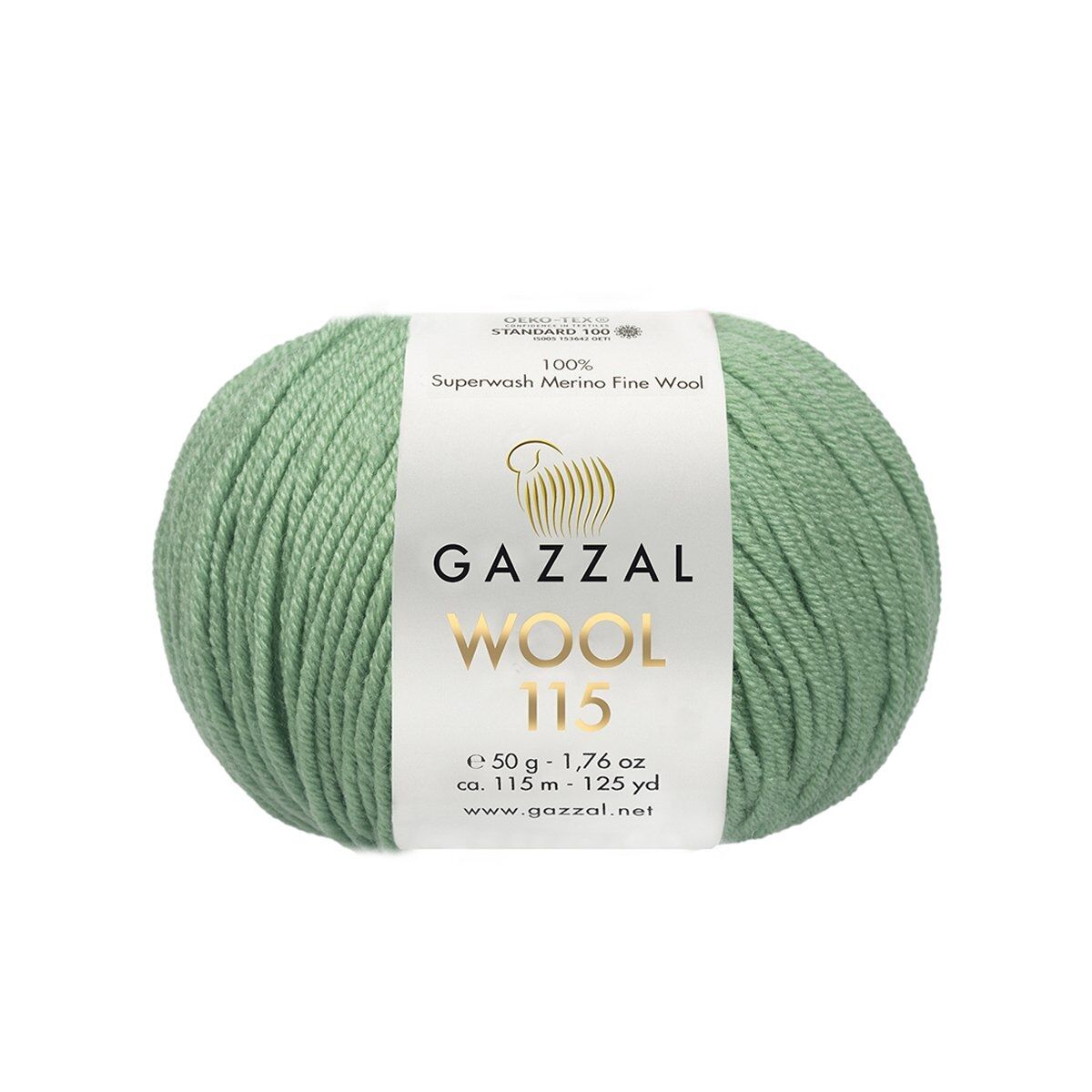 Gazzal WOOL 115 (Gazzal) Wool 115: 3325 světle zelená