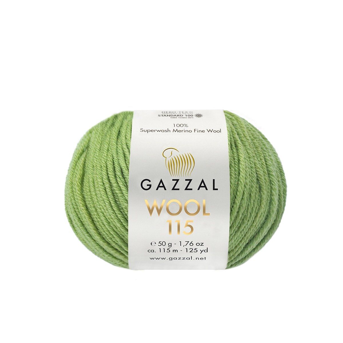 Gazzal WOOL 115 (Gazzal) Wool 115: 3326 zelené jablko