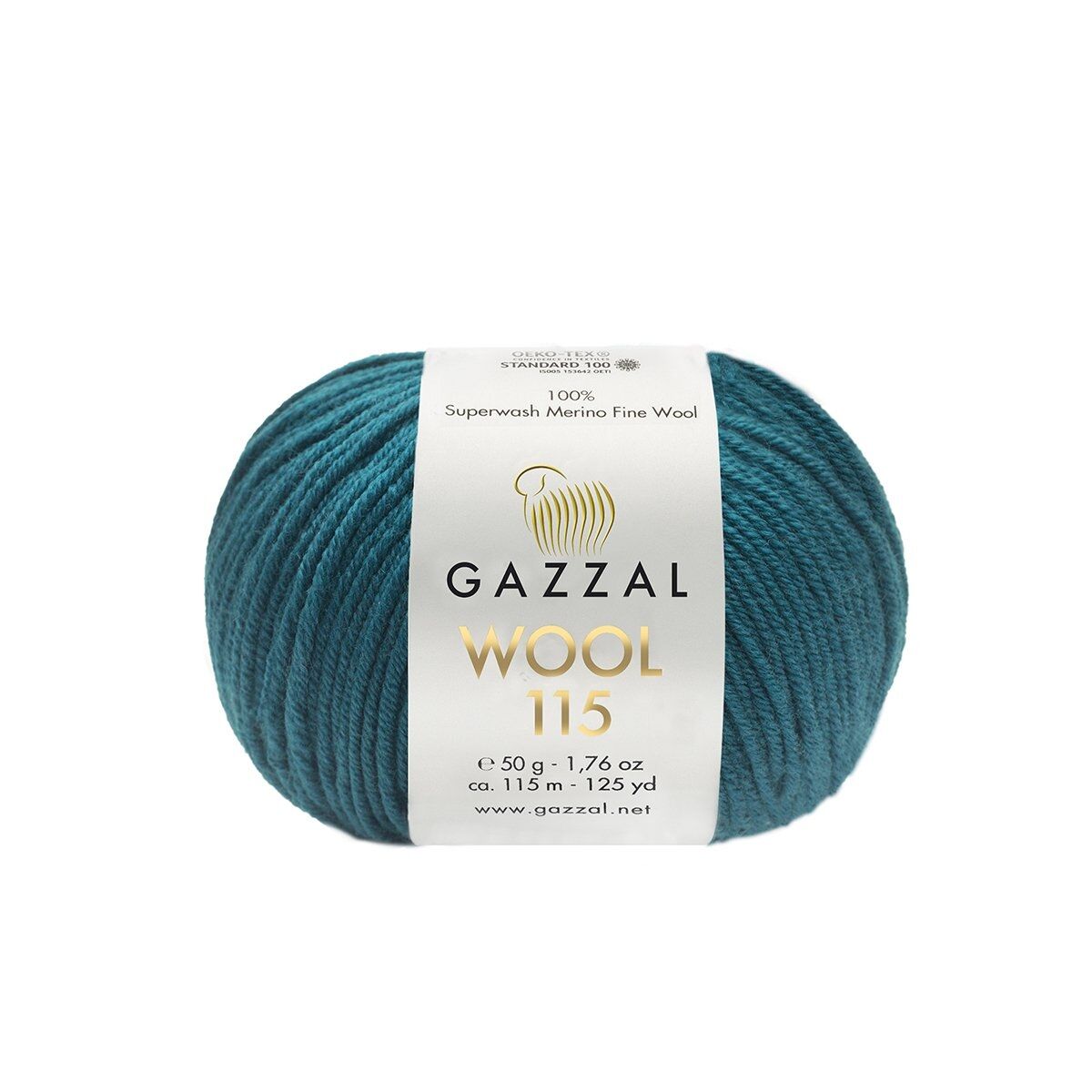 Gazzal WOOL 115 (Gazzal) Wool 115: 3328 petrol