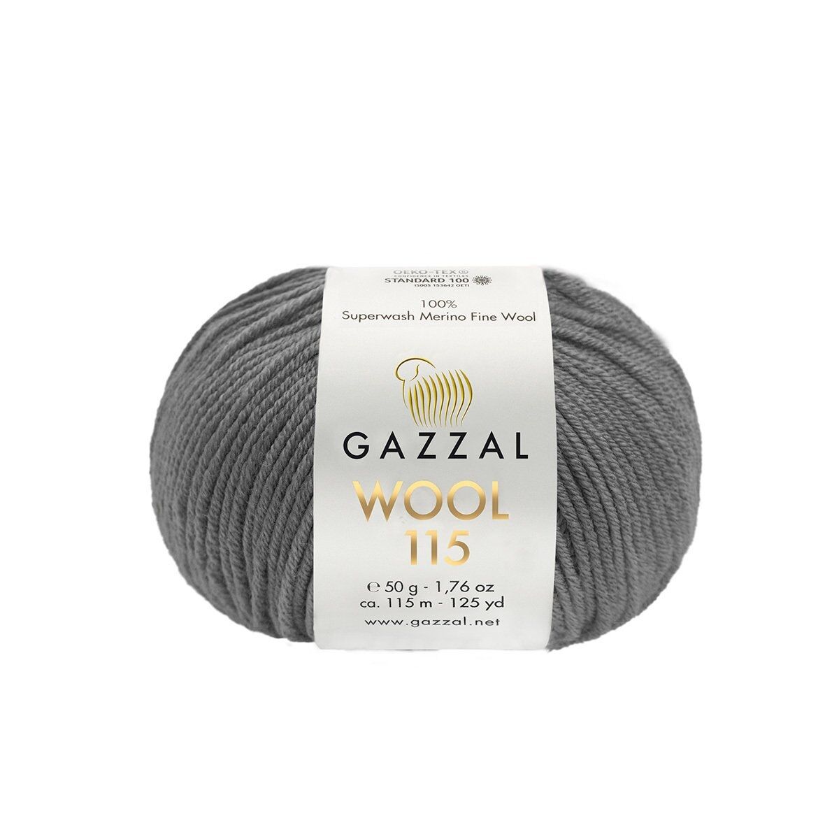 Gazzal WOOL 115 (Gazzal) Wool 115: 3305 tmavě šedá