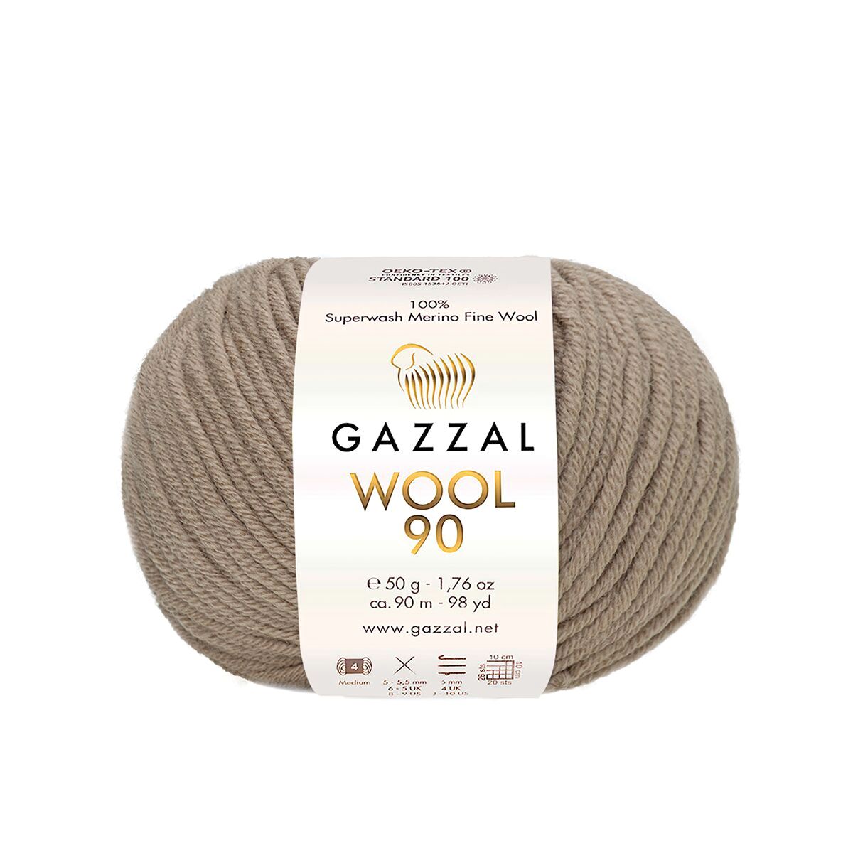 Gazzal WOOL 90 (Gazzal) Wool 90: 3660 cappuccino