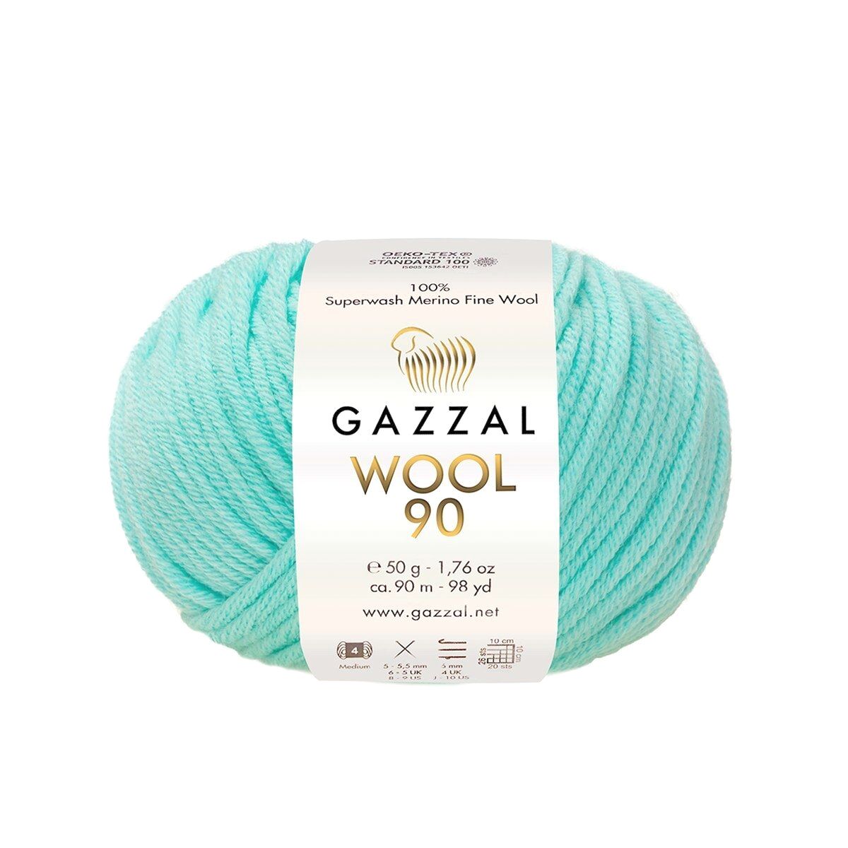Gazzal WOOL 90 (Gazzal) Wool 90: 3686 tiffany