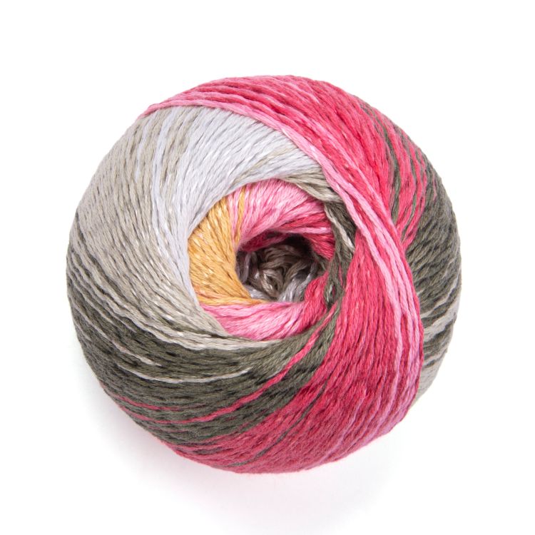 Pletací příze Summer Dream 100 g Varianta: 3 (4313) šedozelená sv. růžová, Balení: 1 ks