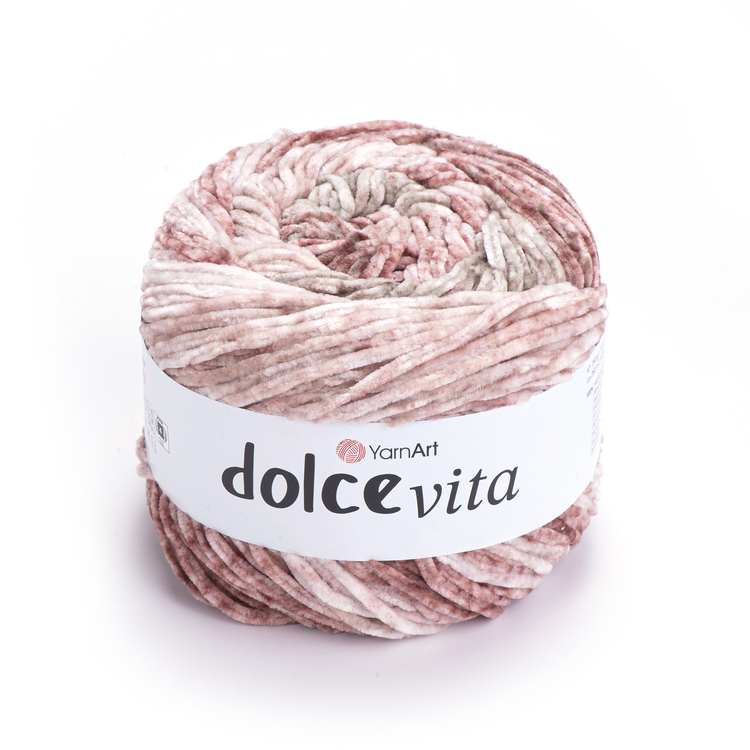 Pletací žinylková příze Dolce Vita 150 g Varianta: 2 (3409) pudrová, Balení: 1 ks
