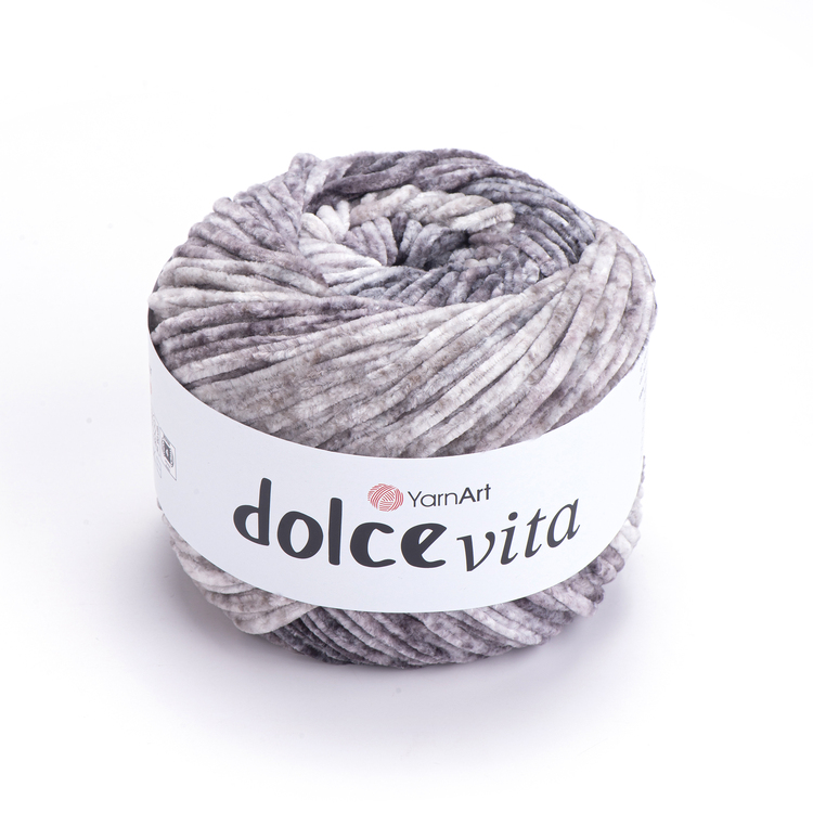Pletací žinylková příze Dolce Vita 150 g Varianta: 4 (3401) šedá světlá, Balení: 1 ks