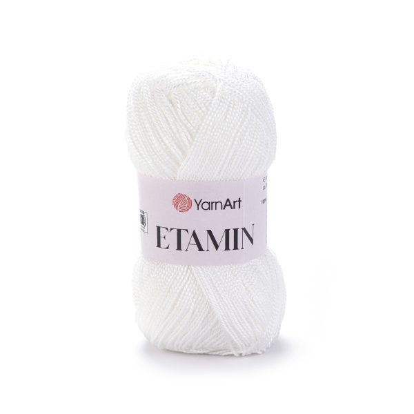 Pletací příze Etamin 30 g Varianta: 1 (421) bílá, Balení: 1 ks