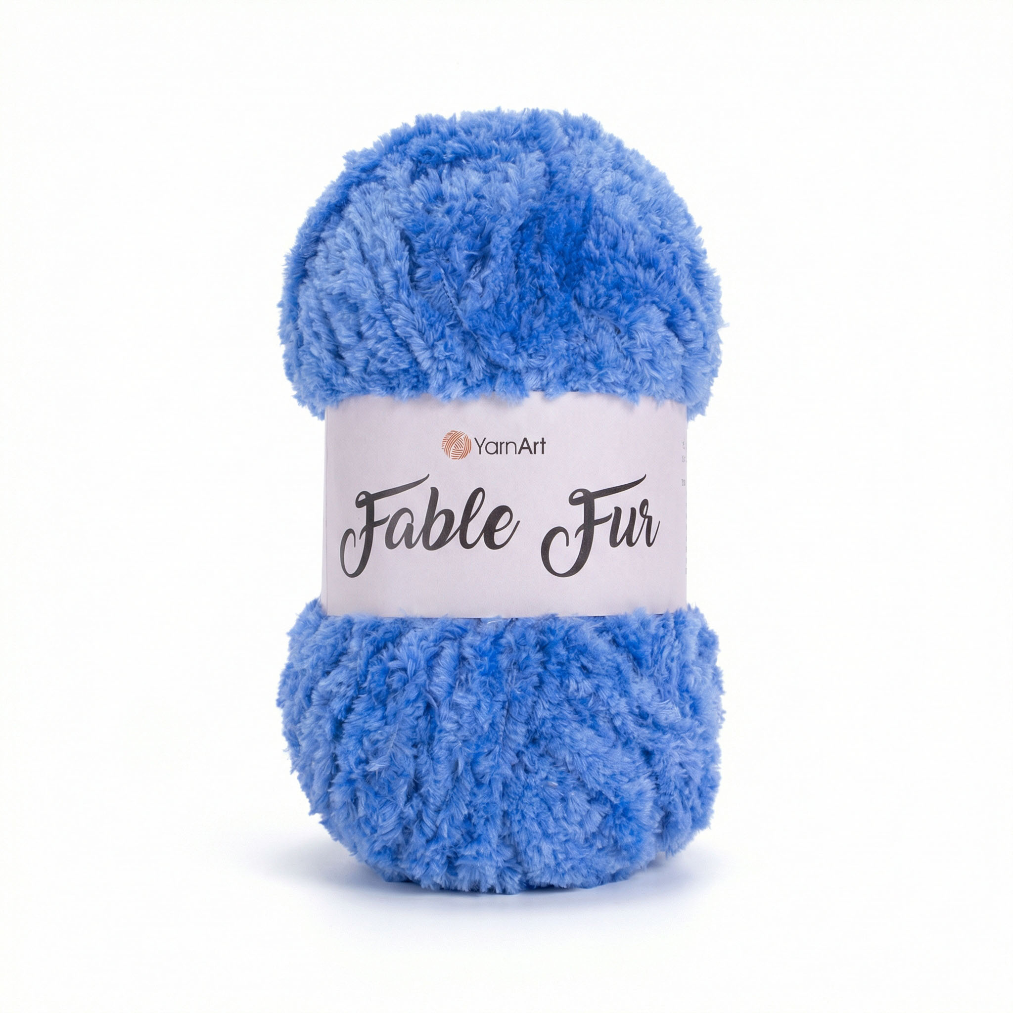 YarnArt Fable Fur 974 - středně modrá