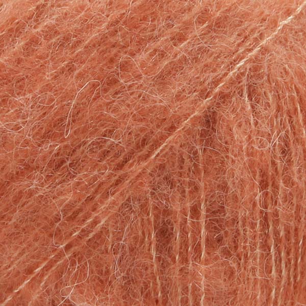 DROPS Brushed Alpaca Silk 22 – světlá rezavá