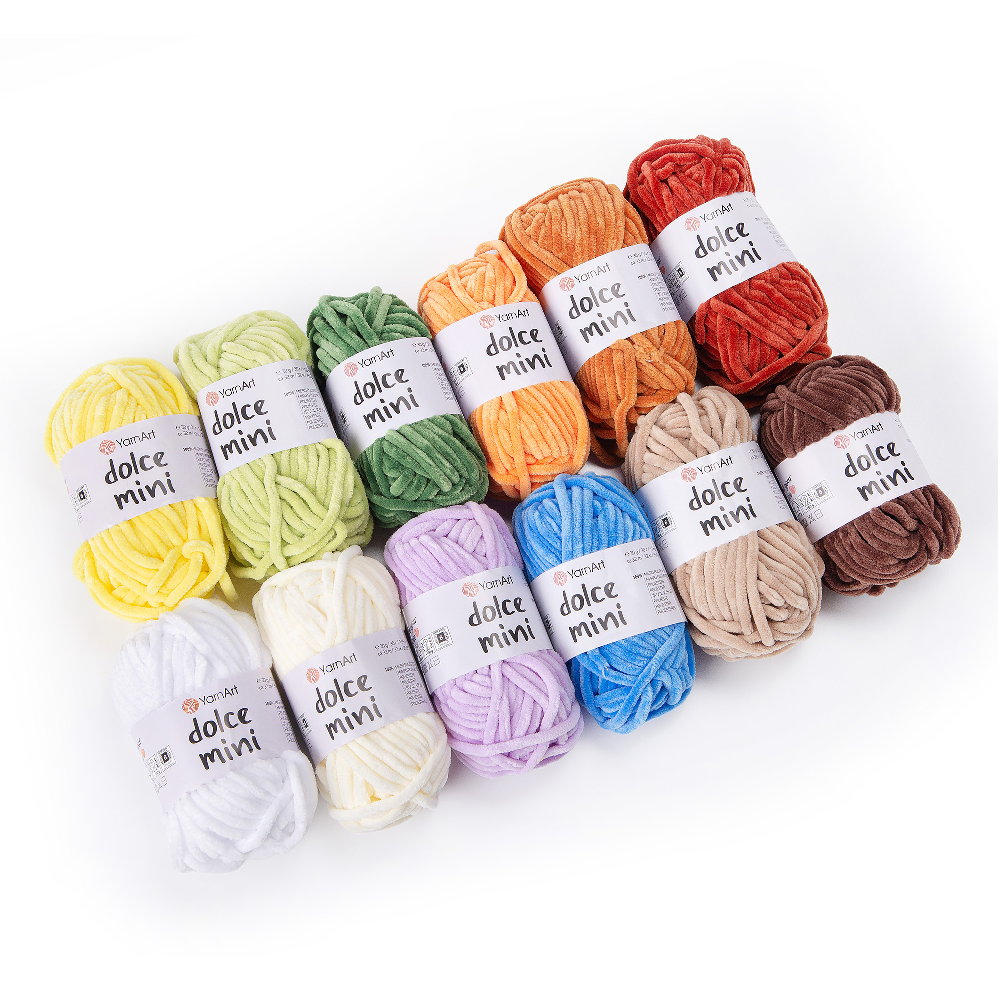 YarnArt Dolce Mini (sada 12 ks) Dolce Mini: Sada A