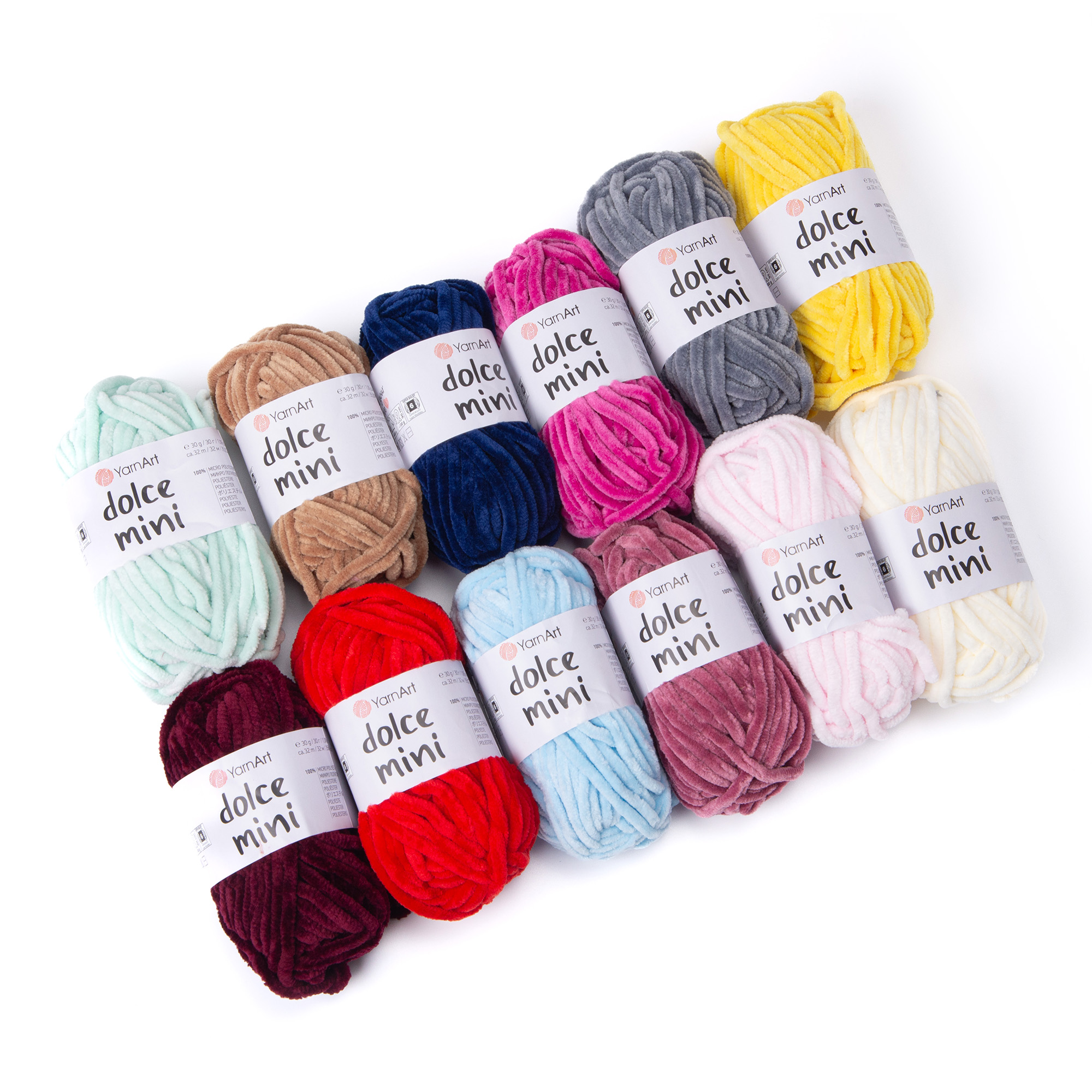YarnArt Dolce Mini (sada 12 ks) Dolce Mini: Sada B
