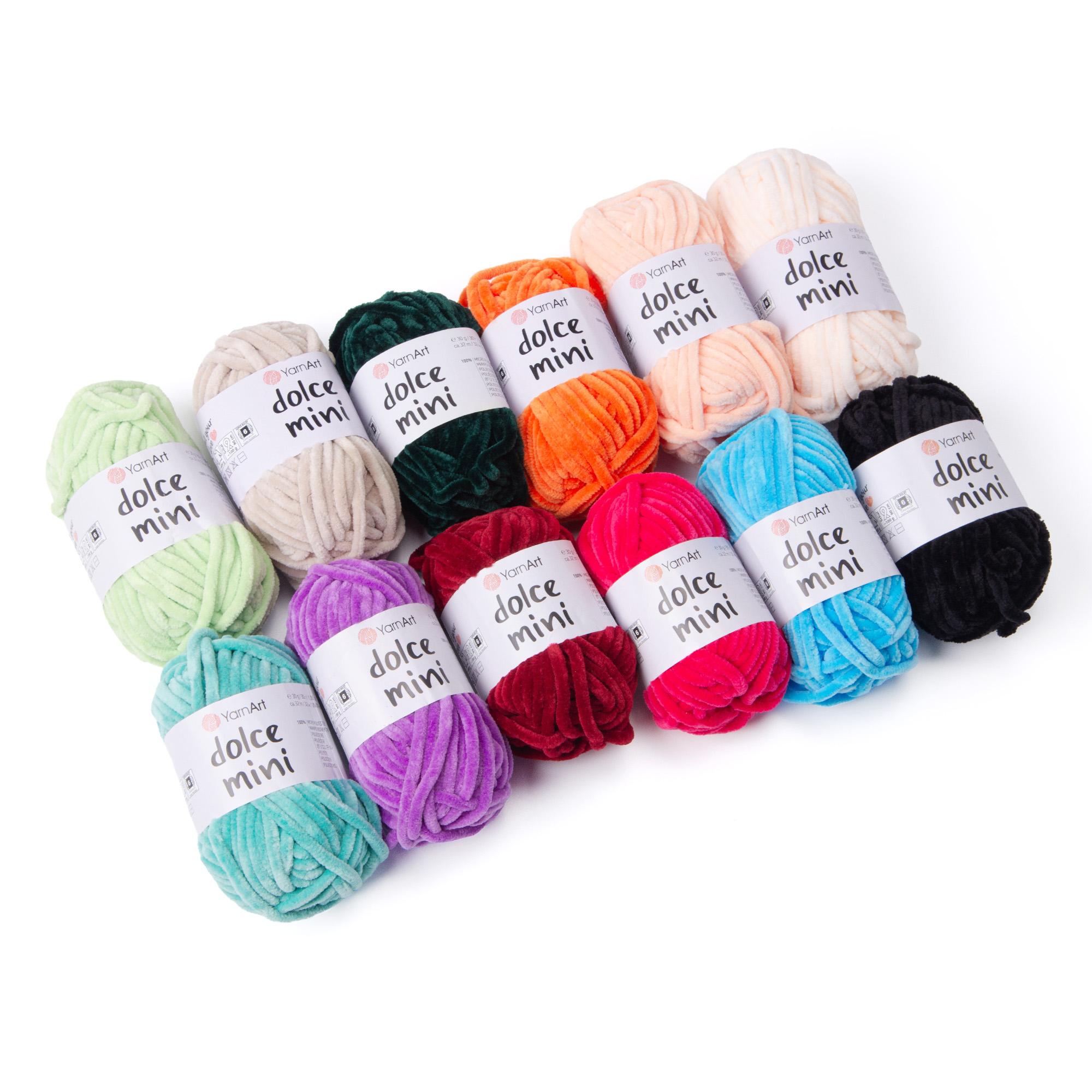 YarnArt Dolce Mini (sada 12 ks) Dolce Mini: Sada C