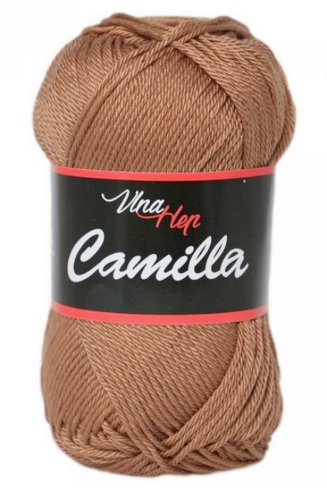 Vlna-hep Příze Camilla 8223 sv. hnědá