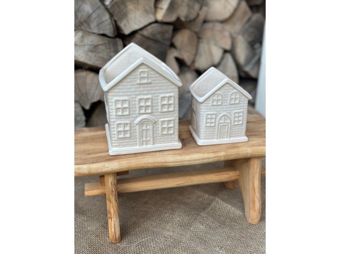 Keramické domečky - sada 2 ks