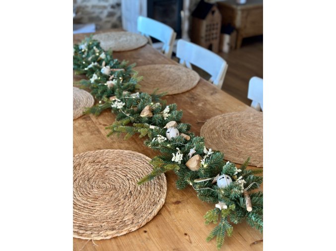 Luxusní girlanda Rustikální Vánoce -150 cm