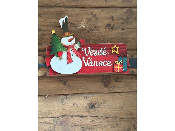Cedulka Veselé Vánoce