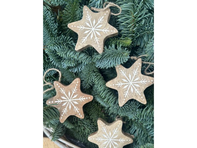 Vločka z mangového dřeva