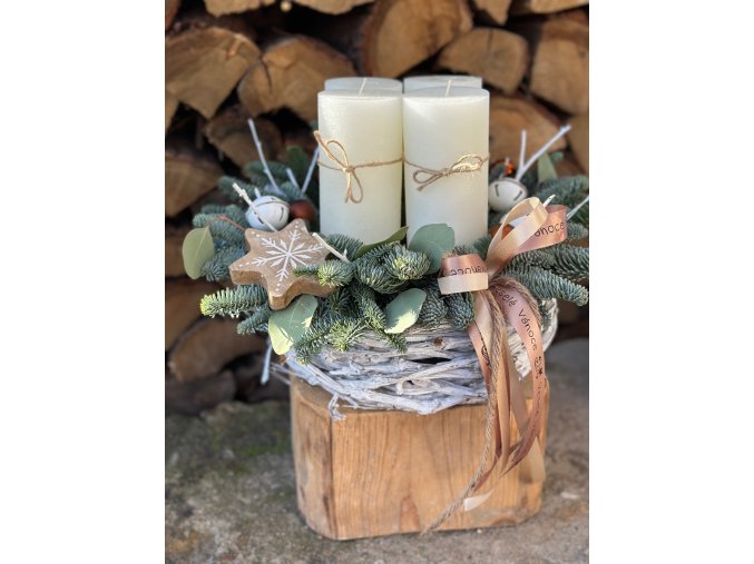 Adventní věnec Rustik Vánoce