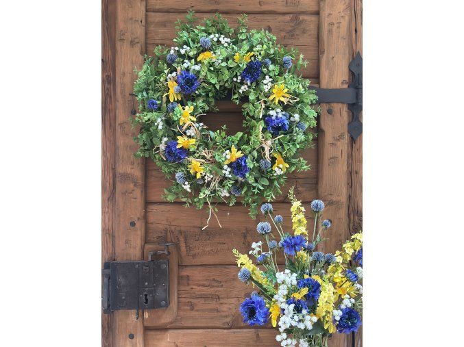 Luční set - věnec 50 cm a kytice 70 cm