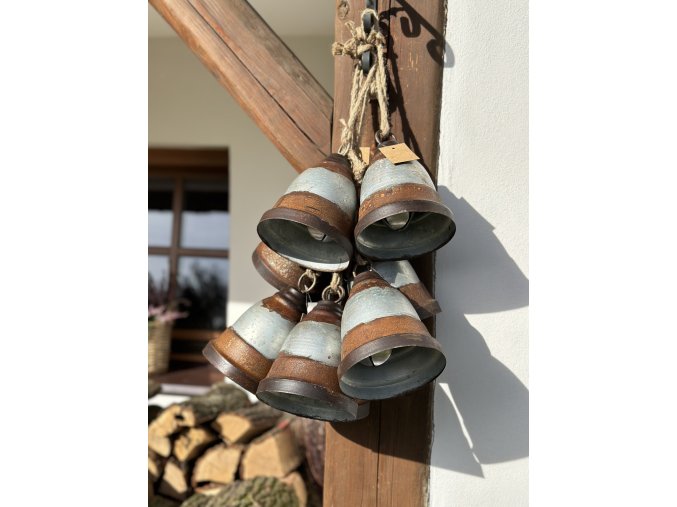 SLEVA 50 %: 2. jakost Velký plechový zvon RUSTIK