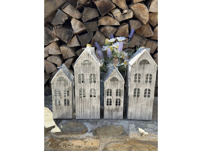 Plechové domečky - 3 velikosti