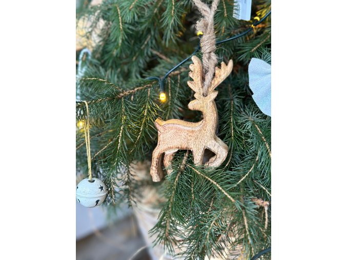 Dřevěná ozdoba Jelen