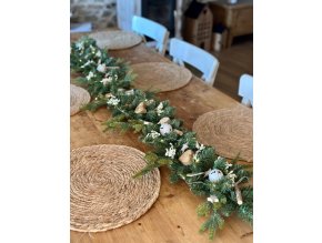 Luxusní girlanda Rustikální Vánoce -150 cm