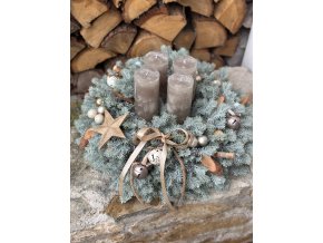 PREMIUM adventní věnec 50 cm (umělý)