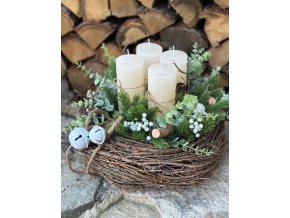 Adventní věnec Rustikální Vánoce - dodání v týdnu od 17.11.