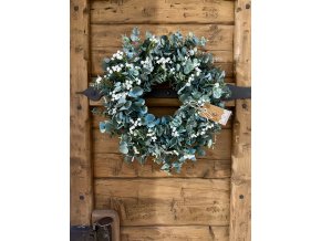 Trvanlivý eukalyptový věnec 40 cm