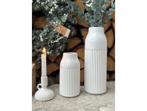 Keramická váza - bílá glazura