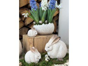 SLEVA 30 %: Keramický zajíc - 3 velikosti