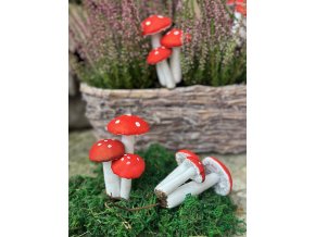 Muchomůrka - 3 ks na drátku