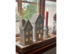 Keramický domeček na led světýlko