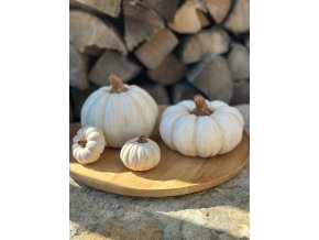 SLEVA 50 % (2.jakost) Keramické dýně bílé - 4 velikosti