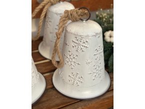 Maxi zvon - bílý s provazem