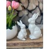 Porcelánový zajíc bílý (2 velikosti)