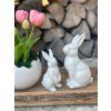 SLEVA 30 %: Porcelánový zajíc bílý (2 velikosti)