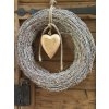 Velký věnec s masivním srdcem - 50 cm