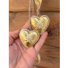 Závěs plechových srdíček (6 ks)